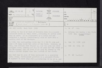 Wood Of Coldrain, NO00SE 5, Ordnance Survey index card, page number 1, Recto