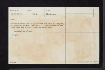 Down Hill, NO00SW 8, Ordnance Survey index card, page number 2, Verso