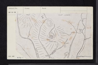 Down Hill, NO00SW 8, Ordnance Survey index card, Verso