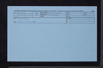 Forteviot Manse, Cross And Cross-Slab, NO01NE 11, Ordnance Survey index card, Recto