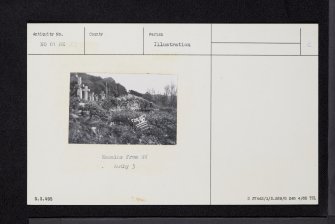 Dupplin, Old Parish Church And Graveyard, NO01NE 23, Ordnance Survey index card, Recto