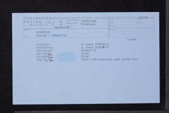 Forteviot, NO01NE 35, Ordnance Survey index card, Recto
