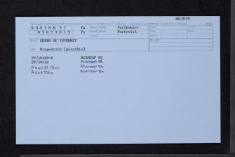 Green Of Invermay, NO01NE 57, Ordnance Survey index card, Recto