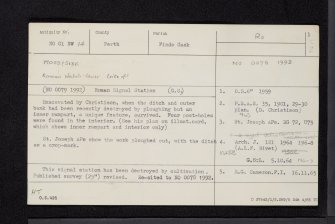 Moss Side, NO01NW 14, Ordnance Survey index card, page number 1, Recto