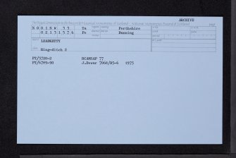 Leadketty, NO01NW 33, Ordnance Survey index card, Recto