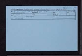 Pathstruie, Graveyard, NO01SE 11, Ordnance Survey index card, Recto