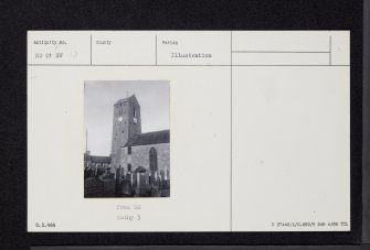 Dunning, St Serf's Church And Churchyard, NO01SW 13, Ordnance Survey index card, Recto