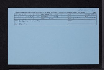 Garvock House, NO01SW 24, Ordnance Survey index card, Recto
