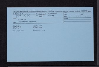 Millhaugh, NO01SW 36, Ordnance Survey index card, Recto