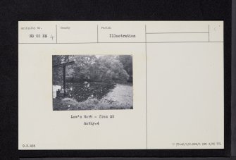 Almondbank, River Almond, Low's Work Weir, NO02NE 4, Ordnance Survey index card, Recto