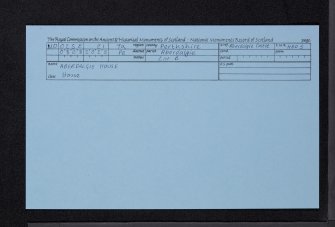 Aberdalgie House, NO02SE 21, Ordnance Survey index card, Recto