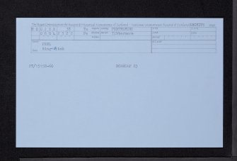 Peel, NO02SE 38, Ordnance Survey index card, Recto