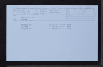 Loak Court Hill, NO03SE 3, Ordnance Survey index card, Recto