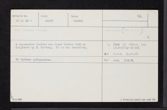 Laighwood, NO04NE 4, Ordnance Survey index card, Recto