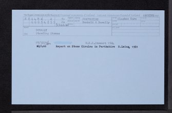 Dowally, NO04NW 2, Ordnance Survey index card, Recto