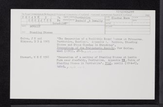 Dowally, NO04NW 2, Ordnance Survey index card, Recto