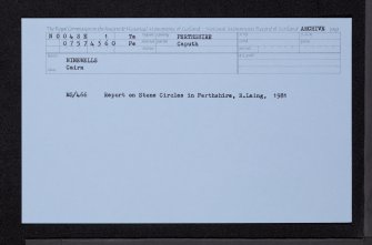 Ninewells, NO04SE 1, Ordnance Survey index card, Recto