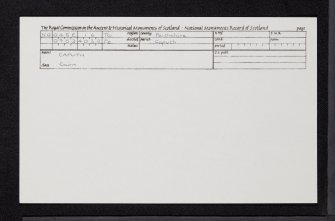 Caputh, NO04SE 16, Ordnance Survey index card, Recto