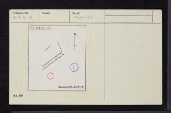 Caputh, NO04SE 16, Ordnance Survey index card, Recto