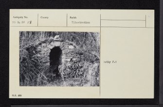 St Colme's Well, NO04SW 18, Ordnance Survey index card, Recto