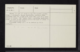 Balnabroich, NO05NE 2, Ordnance Survey index card, page number 2, Recto