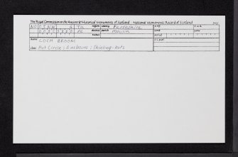 Loch Broom, NO05NW 4, Ordnance Survey index card, Recto