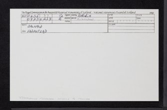 Middle Balnald, NO06SE 37, Ordnance Survey index card, Recto