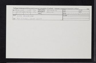 Glen Brerachan, NO06SW 10, Ordnance Survey index card, Recto