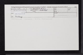 Dalmunzie, NO07SE 5, Ordnance Survey index card, Recto