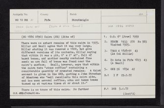 Easter Nether Urquhart, NO10NE 31, Ordnance Survey index card, Recto