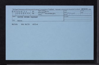 Easter Nether Urquhart, NO10NE 31, Ordnance Survey index card, Recto
