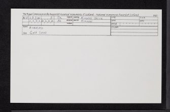 Kinross, NO10SW 5, Ordnance Survey index card, Recto