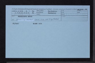 Moncrieffe House, NO11NW 6, Ordnance Survey index card, Recto