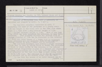Carnac, Moredun, NO11NW 23, Ordnance Survey index card, page number 2, Verso
