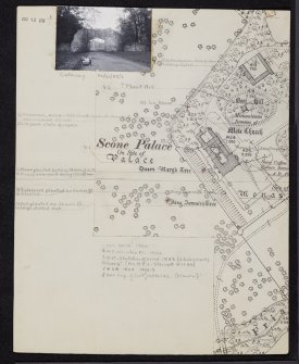 Scone Palace, NO12NW 9, Ordnance Survey index card, Recto