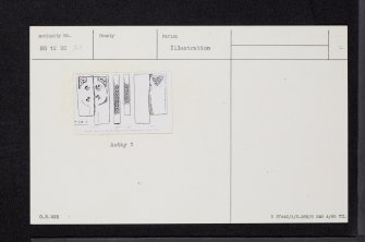 St Madoes, Church Session House, Cross-Slab, NO12SE 21, Ordnance Survey index card, Recto