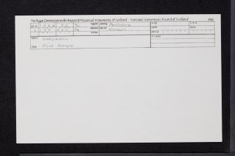 Corsiehill, NO12SW 35, Ordnance Survey index card, Recto