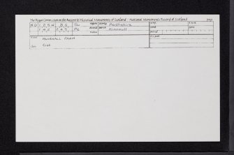 Muirhall Farm, NO12SW 85, Ordnance Survey index card, Recto