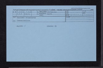 Craigend Interchange, NO12SW 195, Ordnance Survey index card, Recto