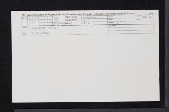 Meikleour, Mercat Cross, NO13NE 8, Ordnance Survey index card, Recto