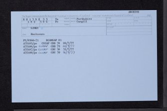 Links, NO13NE 55, Ordnance Survey index card, Recto