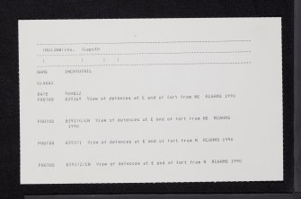 Inchtuthil, NO13NW 6, Ordnance Survey index card, Recto