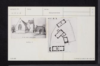 Stobhall Castle, Dowery House, NO13SW 6, Ordnance Survey index card, Recto