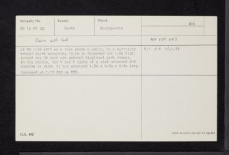 Ranageig, NO14NW 22, Ordnance Survey index card, Recto