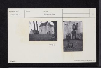 Ardblair Castle, NO14SE 1, Ordnance Survey index card, Recto