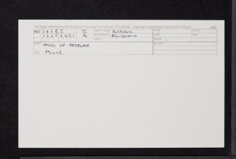 Moss Of Ardblair, NO14SE 2, Ordnance Survey index card, Recto