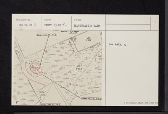 Moss Of Ardblair, NO14SE 2, Ordnance Survey index card, Recto