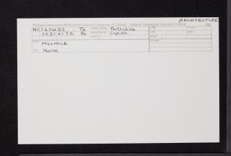 Millhole, NO14SW 55, Ordnance Survey index card, Recto