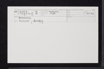 Badkeirie, NO15NE 6, Ordnance Survey index card, Recto