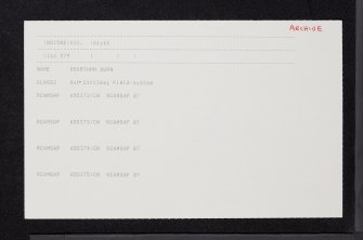 Drumturn Burn, NO15NE 10, Ordnance Survey index card, Recto